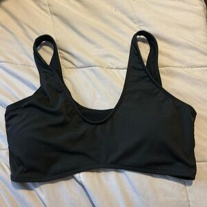 Black bathing suit top